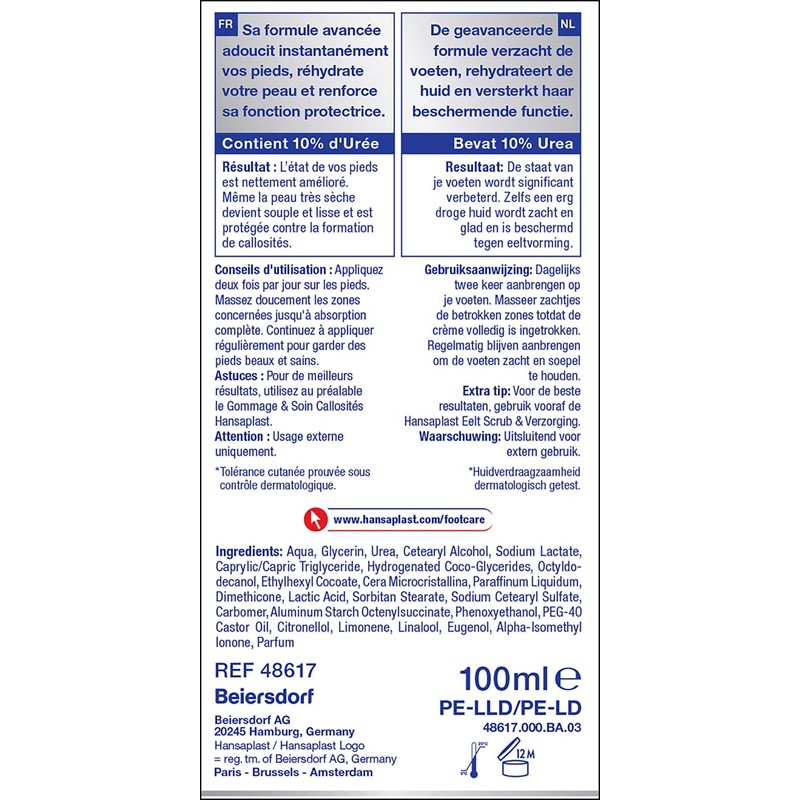 Hansaplast Foot Expert Regenerating Foot Cream (1 x 100 ml),
