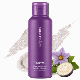 Papa Recipe Limpiador En Polvo Con Enzimas de Berenjena - Jabón Facial Exfoliante Suave para Piel Seca (50 G, 1,72 Oz) - Cuidado de La Piel Coreano para Una Tez Radiante Y Suave