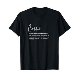 Corrie Name Meaning with Bible Verse Gift T-Shirt