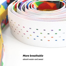 rningo Bike Handlebar Tape Silicone Bar Tape for Road Bike Comfortable Bicycle Handlebar Tape EVA Bike Grip 2 Pcs Bicycle Drop Bar Wraps Silica Gel+EVA Material (White)