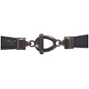 eVogues Plus size Metal Buckle Skinny Elastic Cinch Belt Black