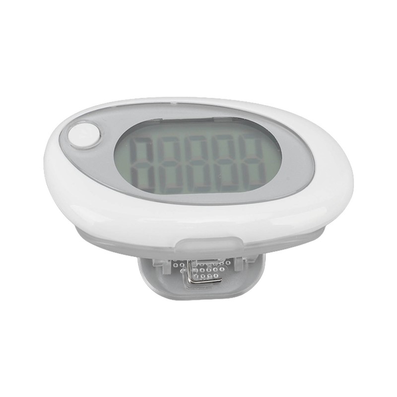 3D Pedometer Simple Step Counter with Clip Lanyard Accurate Quiet