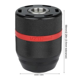 CYTGOUPER 1/2-20UNF Mount 2~13mm Keyless Drill Chuck,Self Tighten Universal Drill Chuck,Multiple Purposes Keyless Drill Chucks Bit for DIY Home Improvement and Professional Use