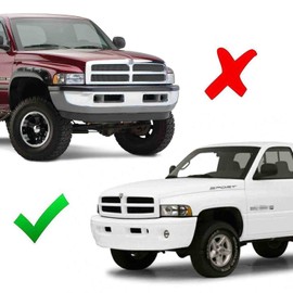 iJDMTOY Clear Lens Fog Lights Foglamp Kit with H3 Halogen Bulbs Compatible With 1999-2002 Dodge RAM 1500 2500 w/Sport Package Bumper ONLY