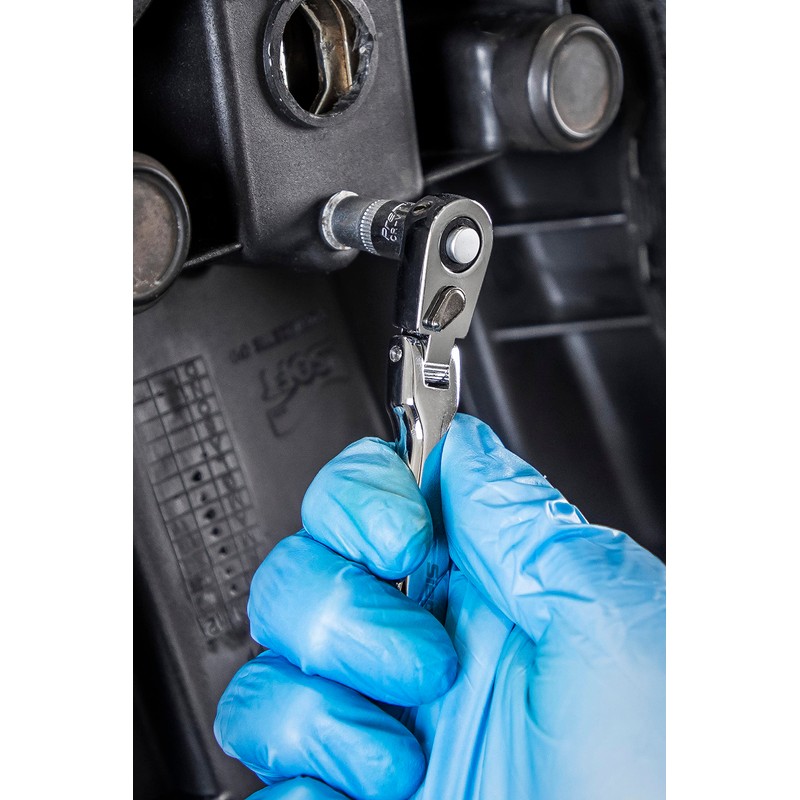 Sealey Siegen 1/4" Sq Drive Micro Flexi-Head Ratchet Wrench -