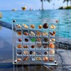 Biglumin Acrylic Box - 36 Compartments Acrylic Box Magnetic Seashell