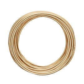 Vaessen Creative 24233-003 Aluminium Wire Jewellery, Bendable, Aluminium, Light Gold, 4 mm x 10 m, Light Gold, 1000 x 0.4 x 0.4 cm