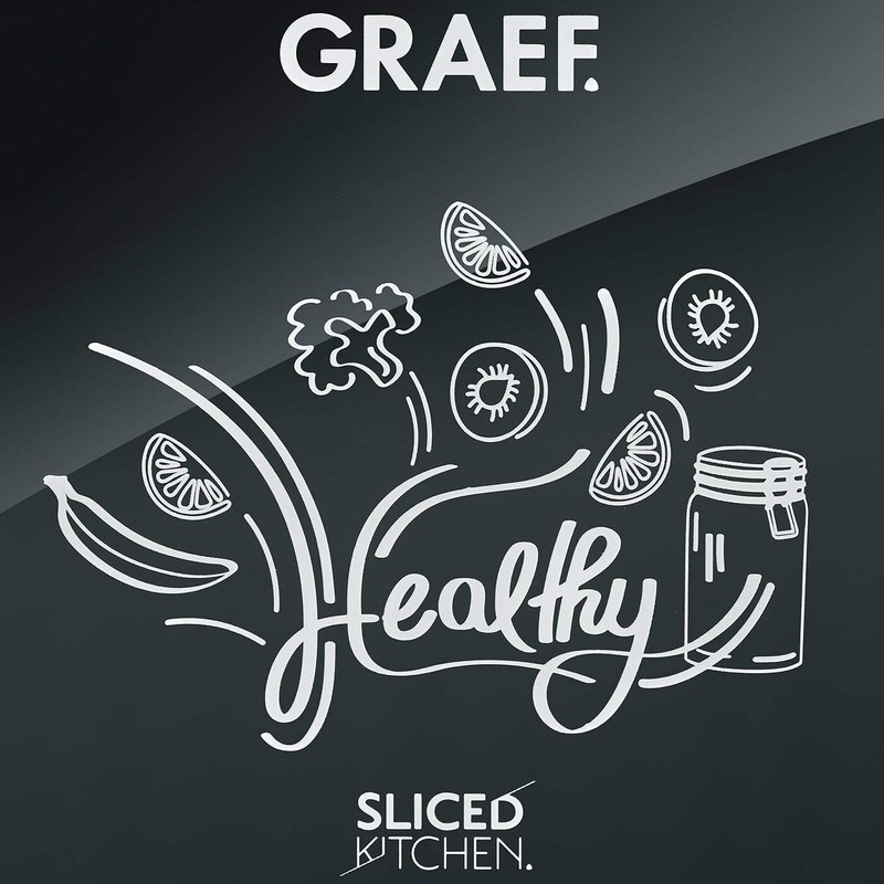 GRAEF KS 202 Digital Kitchen Scales, Black, Easy to Clean