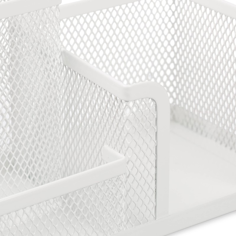 Relaxdays Desk Organiser 3 Compartments Mesh Design H 10 x