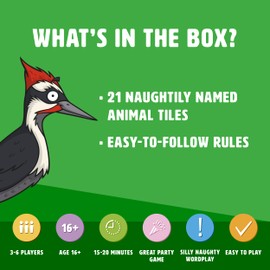 Ginger Fox Hands Off My Woodpecker Party Card Game For Grown Ups | Fast-Paced Animal-Themed Reaction Game for 3-6 Players | Hilarious Competitive Silly Fun