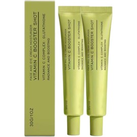 Sérum Facial Booster Shot de Vitamina C con Glutatión y Vitamina E, Tratamiento Diario Iluminador Antiarrugas, Unifica el Tono y Suaviza la Piel