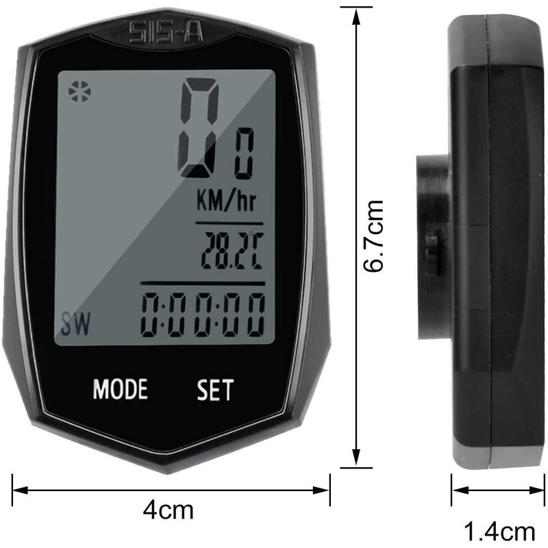 SEISSO Bike Computer Speedometer, Wireless Waterproof Cycling Odometer, Smart Sensor,