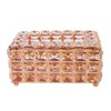 Tissue Dispenser Light Luxury Napkin Storage Box Metal Crystal Glass