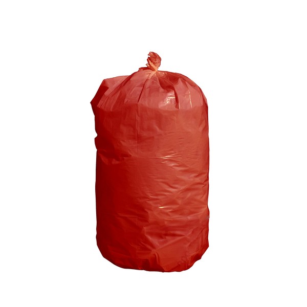 Heath USA-Made Durable Facilities Maintenance Quality Trash Bags (40-45 Gallon, Red)