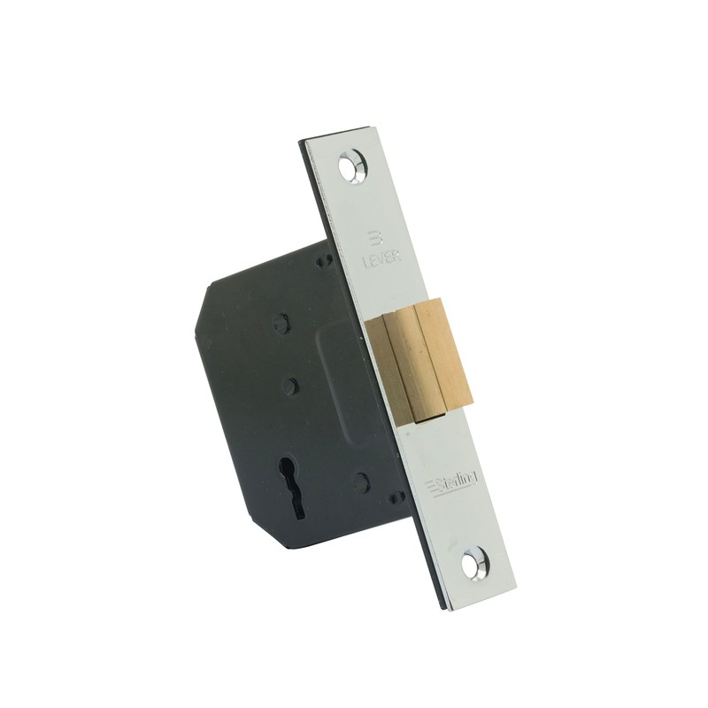 Sterling MLD325N 2.5-inch/65mm 3-Lever Deadlock - Nickel
