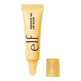 e.l.f. Bálsamo labial Squeeze Me, protetor labial hidratante para um tom de cor transparente, infundido com ácido hialurônico, vegano e sem crueldade, cobertura de baunilha