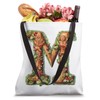 Monogrammed Christmas Initial M Gingerbread Cookie Letter M Tote Bag
