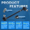 SegurVelo 2Pcs K750110 K750111 Rear Sway Stabilizer Bar End Link