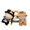 （NO Doll Triangular hat and Overalls 2-Piece Set for 17cm