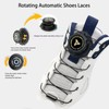 Rotating Automatic Lock Shoes Laces, No Tie Shoelaces for Adults/Kids