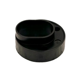 Ozark Fence & Supply - Ultra-Durable Vinyl Fence Post Donut - 2-3/8" Steel Post to 5" Vinyl Post Adapter (4)