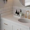 ARIEL 22"x4" Pure White Quartz Vanity Top Side Splash
