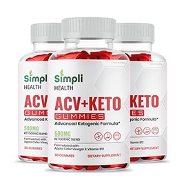 Gold Nutra Gold Nutra (3 Pack) Simpli Health ACV Keto Gummies, Maximum Strength