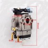 33cc, 36cc 2-stroke Carburetor (10 mm) w/Gasket, 2 primer bulbs