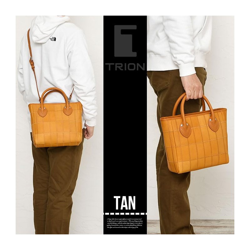 Trion DPC252S Men's Shoulder Bag, Tote Bag, 2-Way A5 Compatible,