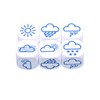 Cube Time 3101 Weather Dice with Symbols (Set of 6