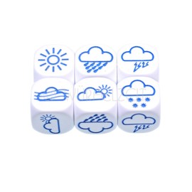 Cube Time 3101 Weather Dice with Symbols (Set of 6 in Polybag)