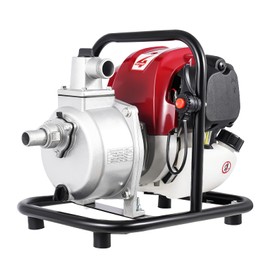 BYGOVICE Trash Pump 1 inch, 4 Stroke Semi-Trash Water Pump with Filter, High-Pressure Gasoline Transfer Pump for Irrigation Pool, 7m/23ft Max. Suction, 30m/98ft Max. Lift