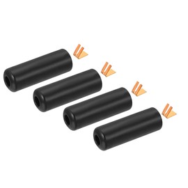 MECCANIXITY Pull Cord Tassels Window Blind Extender Chain Drop Knobs Pull Ends Black, for Curtain Blinds Shades Light Ceiling Fan Pull Switch, Pack of 4