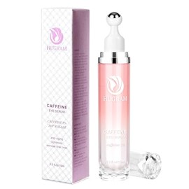 Caffeine Eye Serum for Dark Circles, Eye Cream with 360°Massage Ball for Puffiness and Under Eye Bags, Under Eye Roller Cream for Women and Men, 0.5 fl. oz