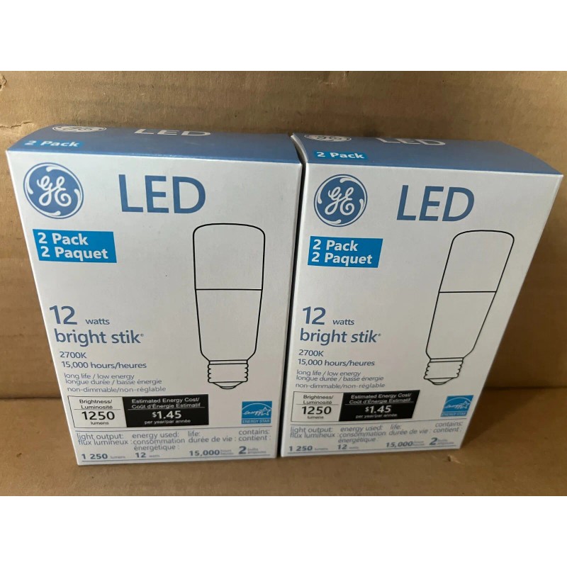 GE LED Bright Stik LED12LS2 75590 12 Watts Daylight 2700K