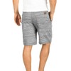 !Solid Aris Men's Sweat Shorts with Flecked Look and Drawstring,