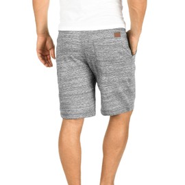 !Solid Aris Men's Sweat Shorts with Flecked Look and Drawstring, Regular Fit - l