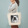 CafePress French Bulldog Tote Bag Reusable Natural Beige Canvas Shopping