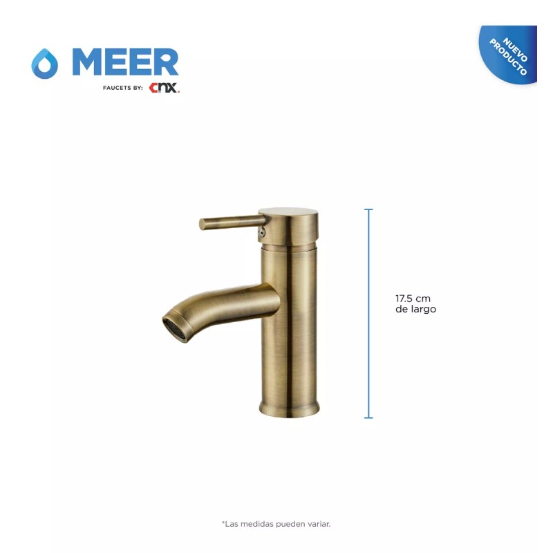 Meer Faucets By Cnx Mezcladora Monomando Para Lavabo Y Contra