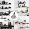 bociloy 4Pcs Adjustable Wood/Glass Floating Shelf Brackets Wall Mount, Polished