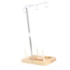 Thread Holder Stable Wood Base Large Spool Thread Stand for
