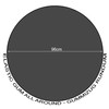 QUICK STAR Tabletop Cover Round Diameter 80 cm Protective Cover