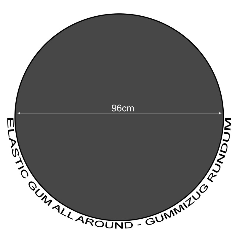 QUICK STAR Tabletop Cover Round Diameter 80 cm Protective Cover