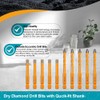 EXFEIN Tile Drill Bits Kit 6mm 5pcs Quick-fit Shank& 6mm