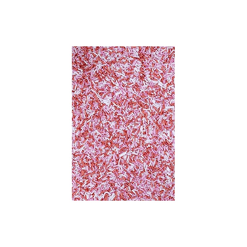 SPRINKLY - Glimmer Sugar Strands - Pink, Red & White