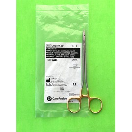 V.Mueller Surgical Vital Cooley Microvascular Needle Holder, Straight, Serrated