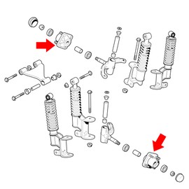 10L0L Wheel Hub Assembly for 2001.5-2013 EZGO TXT, Shuttle, Workhorse, ST Series Gas & Electric Golf Cart, with Bearing Races & Cap, OEM# 70895-G01 70895G01, Set of 2