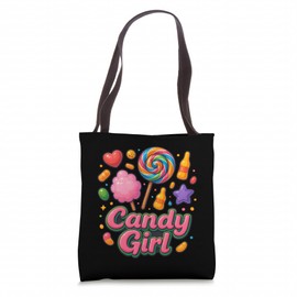 Candy Girl Sweet Lollipop Cotton Candy Cute Shirt Tote Bag