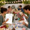 8-Guest Paint & Sip Kit for Adults,8''x10'' Pre Drawn Black