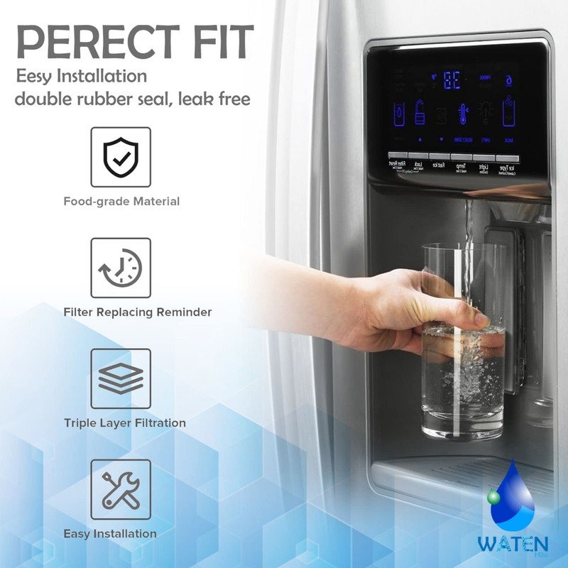4396841 Water Filter Replacement - Compatible with Whirlpool 4396841, EDR3RXD1,